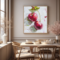 Tranh Treo Tường Painting Art Cherry