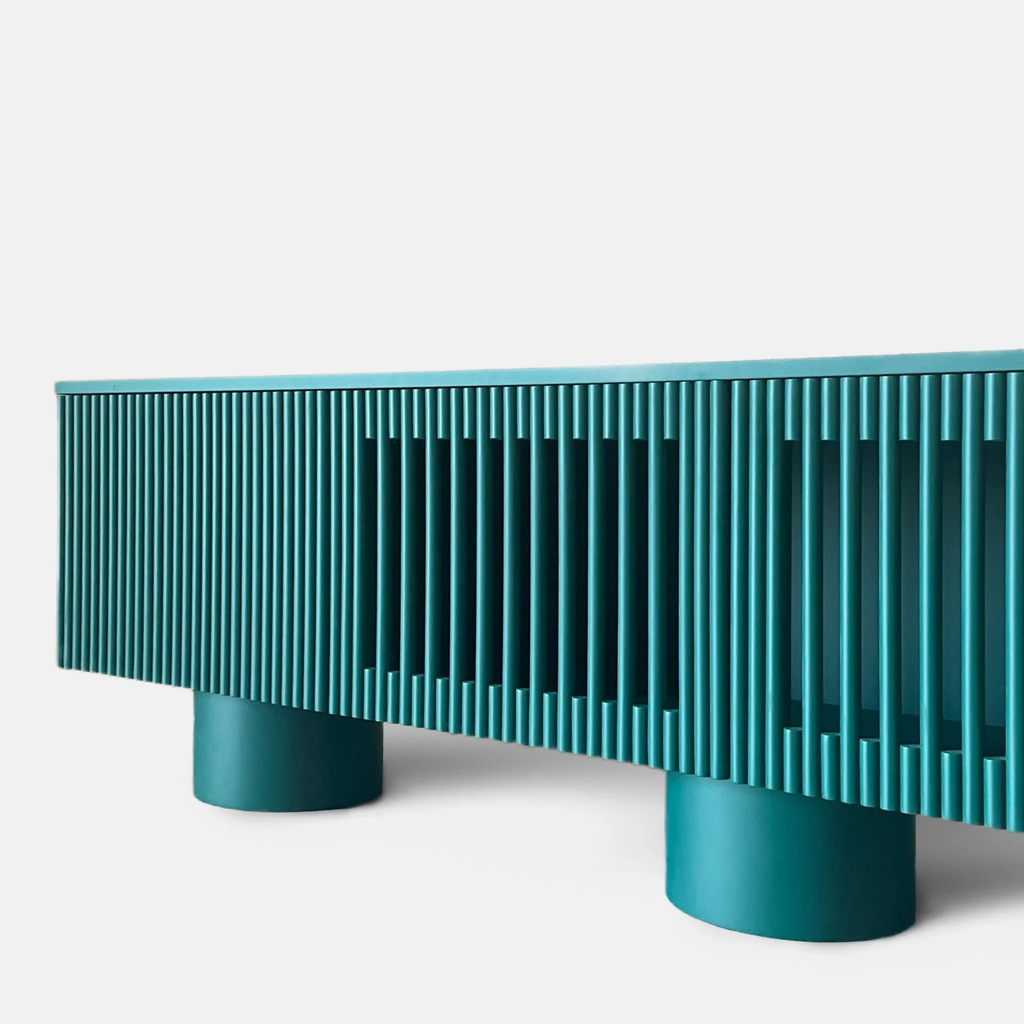 Tủ TiVi Décor Phòng Khách Phong Cách Mid Century Color Block