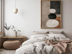 Tranh Trừu Tượng Treo Tường Wabi Sabi Màu Japandi FR1686