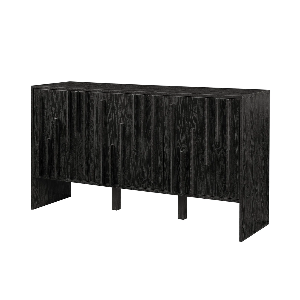 Tủ Console Sideboard Sọc Oak
