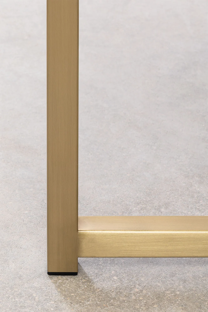 Bàn Trà Chân Sắt Mặt Đá Chân Chéo