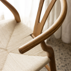 Ghế Ăn Gỗ Tần Bì Đan Dây Giấy Robin