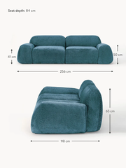 Ghế Sofa Dài Phong Cách Gấu Teddy Tay Thấp Thư Giãn