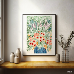 Tranh Treo Tường La Poire Hoa Mẫu Đơn Sơn Dầu