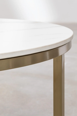 Bàn Trà Chân Sắt Mặt Đá Chân Chéo