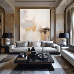 Tranh Treo Trừu Tượng Beige Light Brown Minimalist