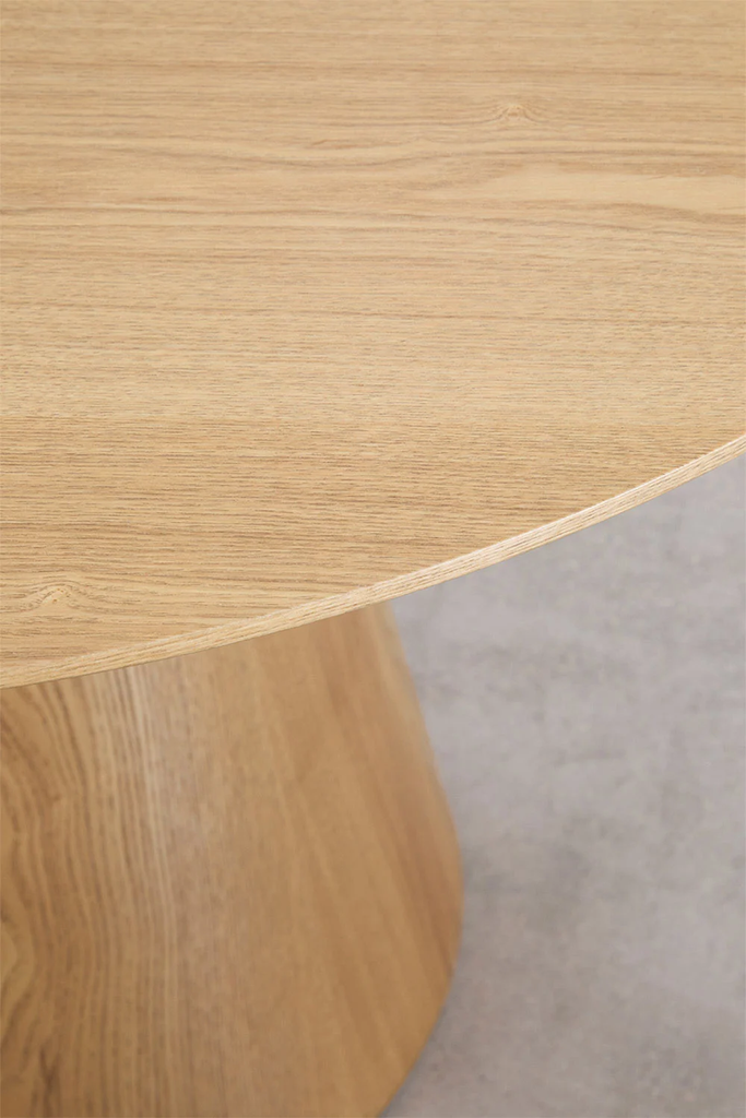 Bàn Ăn Gỗ Trụ Tròn 120cm