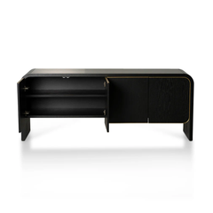 Tủ Console Hiện Đại Phong Cách Đơn Giản Viền Vàng
