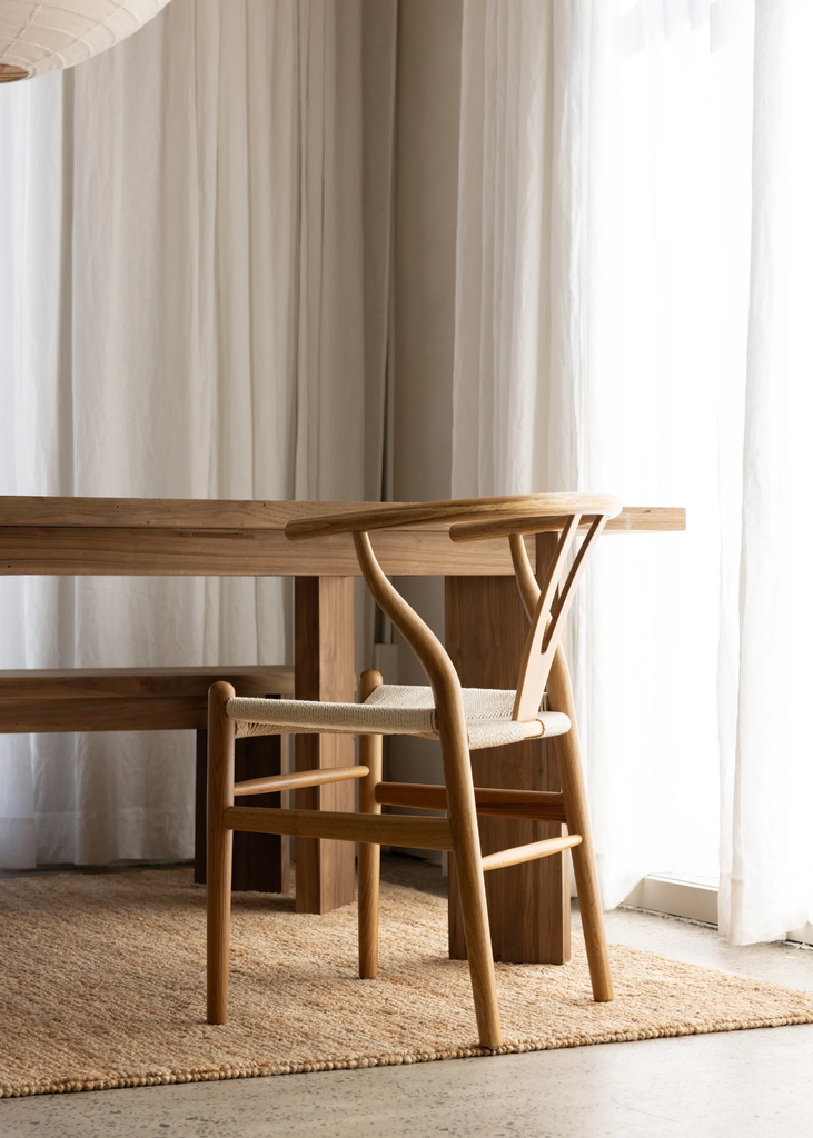 Ghế Ăn Gỗ Tần Bì Đan Dây Giấy Robin