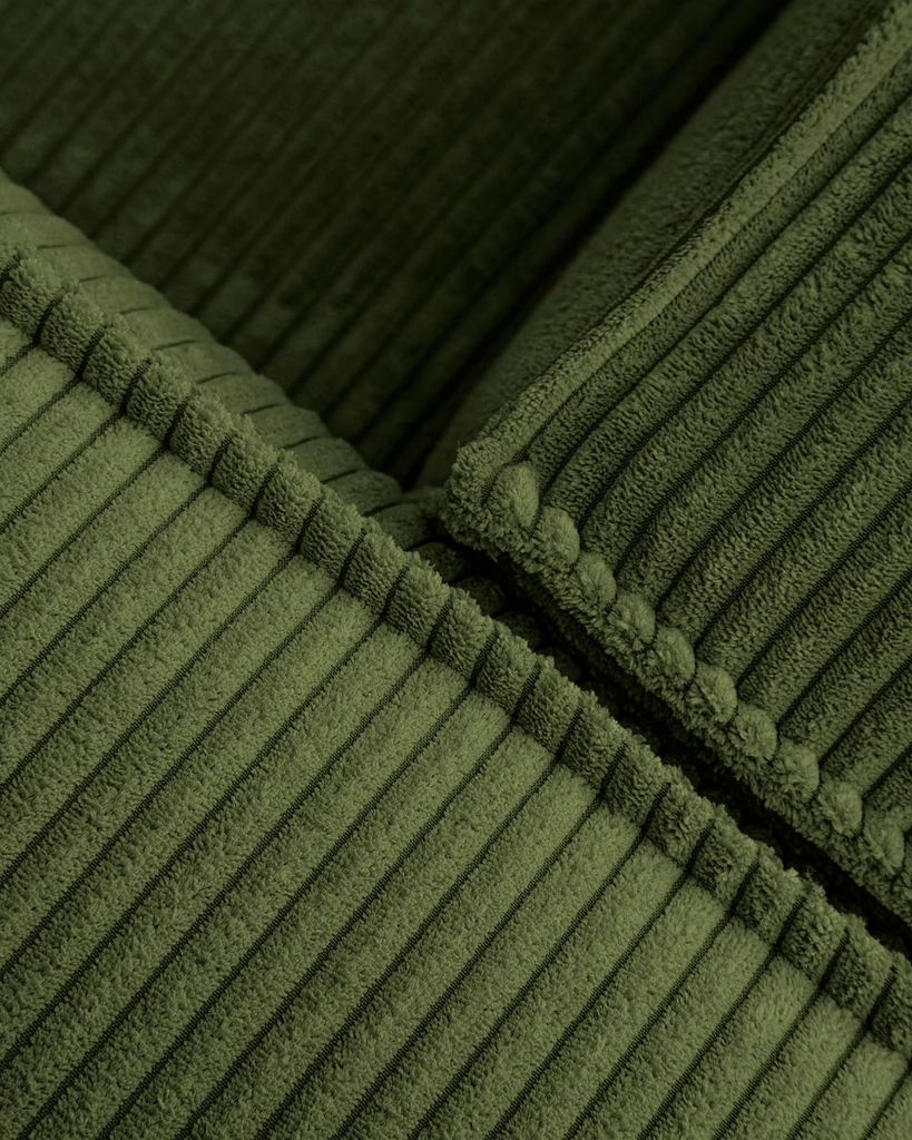 Ghế Sofa Băng Dài Đơn Giản Nhung Tăm Phối Gối Tựa Vuông