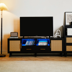 Tủ TV Phong Cách Indochine Hiện Đại