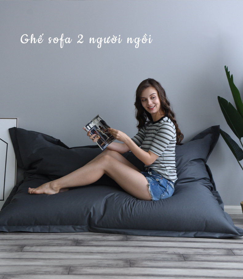 Ghế Lười Oxford Hình Chữ Nhật Size XXL 140x170cm