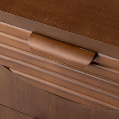 Tủ Đầu Giường Gỗ Nâu Sọc Ngang Vintage