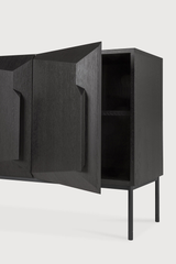 Tủ Console Sideboard Stairs Khối Nổi - Màu Đen