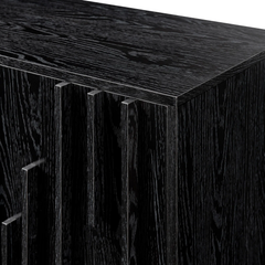 Tủ Console Sideboard Sọc Oak