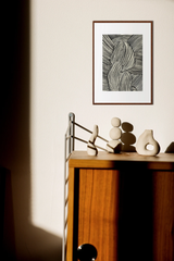 Tranh Treo Tường Trừu Tượng Line Art Monochrome