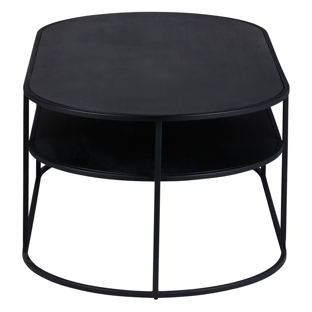 Bàn Trà Khung Sắt Mặt Gỗ Grayson