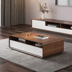 Bàn Trà Dạng Tủ 4 Ngăn Bo Tròn