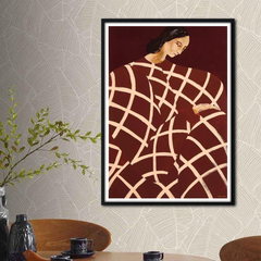 Tranh Treo Tường Sofia Lind Portrait Áo Đỏ