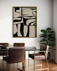 Tranh Trừu Tượng Wabi Sabi Beige Art