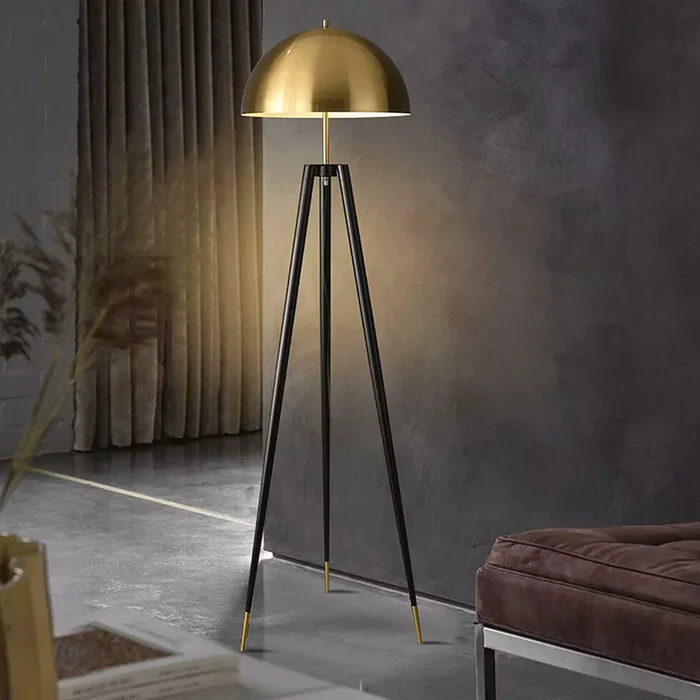 Đèn Sàn Kim Loại Hình Nấm 3 Chân Sang Trọng