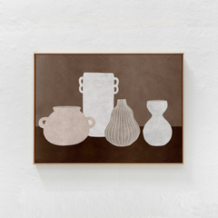 Tranh Treo Tường Bộ Bình Hoa Scandinavian Beige Neutrals