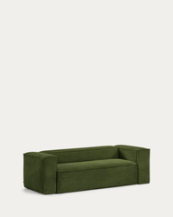 Ghế Sofa Băng Dài Đơn Giản Nhung Tăm Phối Gối Tựa Vuông
