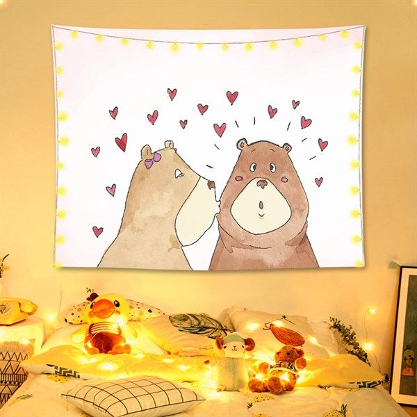 Tranh Vải Treo Tường Hoạt Hình Đáng Yêu