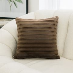 Set Vỏ Gối Tựa Lưng Phong Cách Nâu Be Tối Giản - Set 7