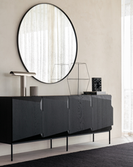 Tủ Console Sideboard Stairs Khối Nổi - Màu Đen