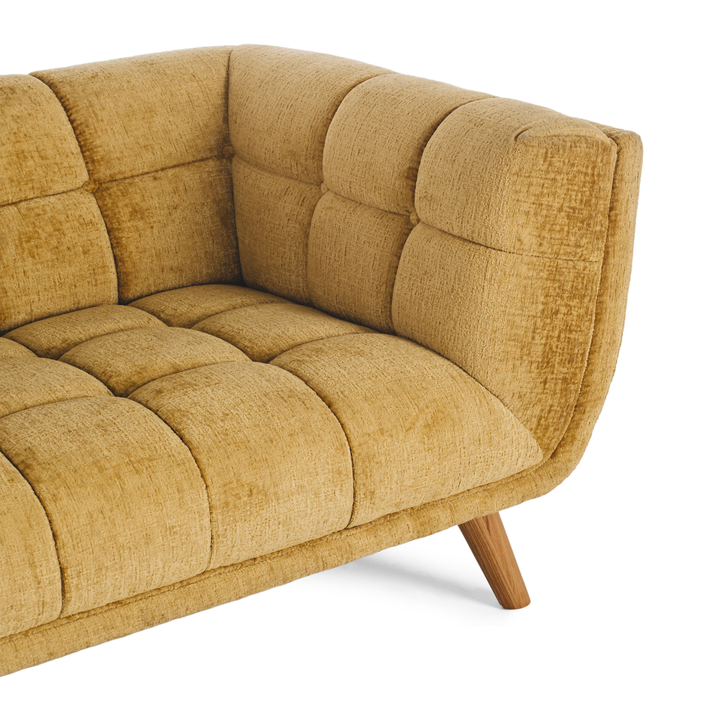 Ghế Sofa Dài Phòng Khách Dijon Yellow