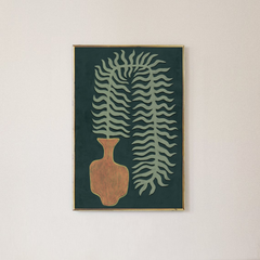 Tranh Treo Tường Bộ Bình Hoa Scandinavian Green Fern