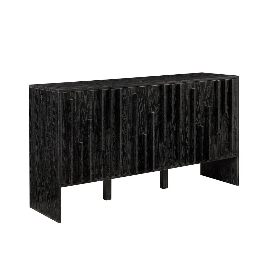 Tủ Console Sideboard Sọc Oak