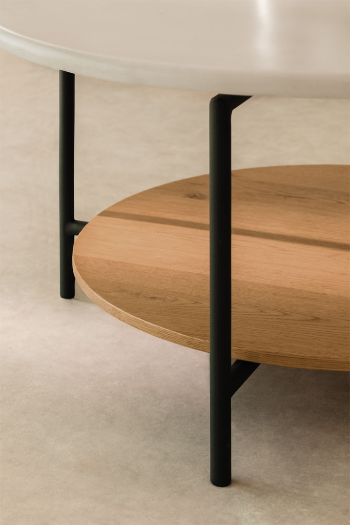 Bàn Trà Chân Sắt 2 Tầng