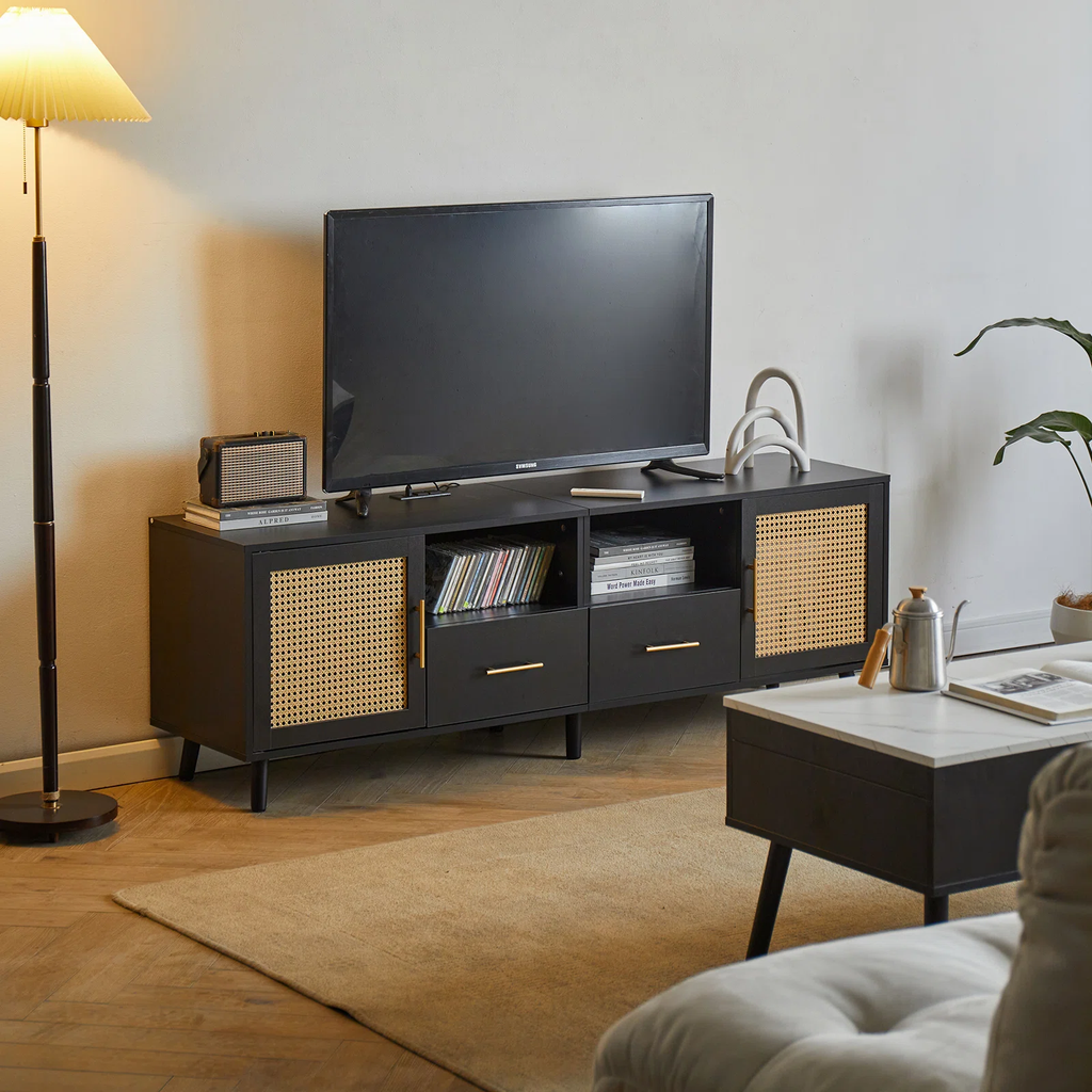 Tủ TV Phong Cách Indochine Hiện Đại