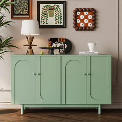 Tủ Sideboard Tối Giản Tông Xanh Mint Hiện Đại