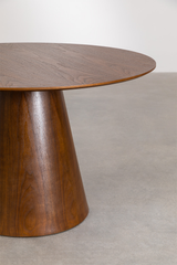 Bàn Ăn Gỗ Trụ Tròn 120cm