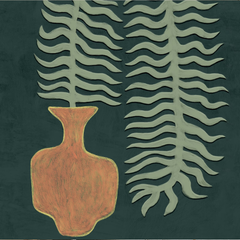 Tranh Treo Tường Bộ Bình Hoa Scandinavian Green Fern