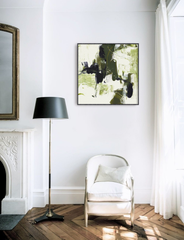 Tranh Trừu Tượng Olive Green Painting Đương Đại