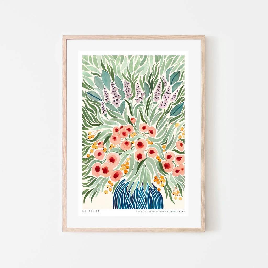 Tranh Treo Tường La Poire Hoa Mẫu Đơn Sơn Dầu