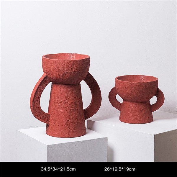 Set Tượng Decor Gốm Sứ Tay Cầm Hình Chiếc Cup Trừu Tượng