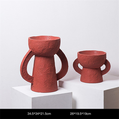 Set Tượng Decor Gốm Sứ Tay Cầm Hình Chiếc Cup Trừu Tượng