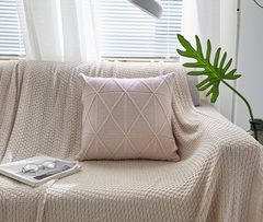 Set Vỏ Gối Tựa Lưng Phong Cách Nâu Be Tối Giản - Set 6