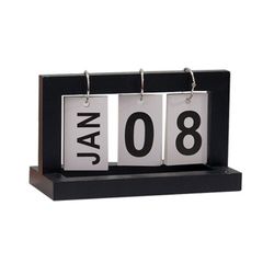 Lịch Decor Ngày Tháng Tự Lật Bằng Gỗ
