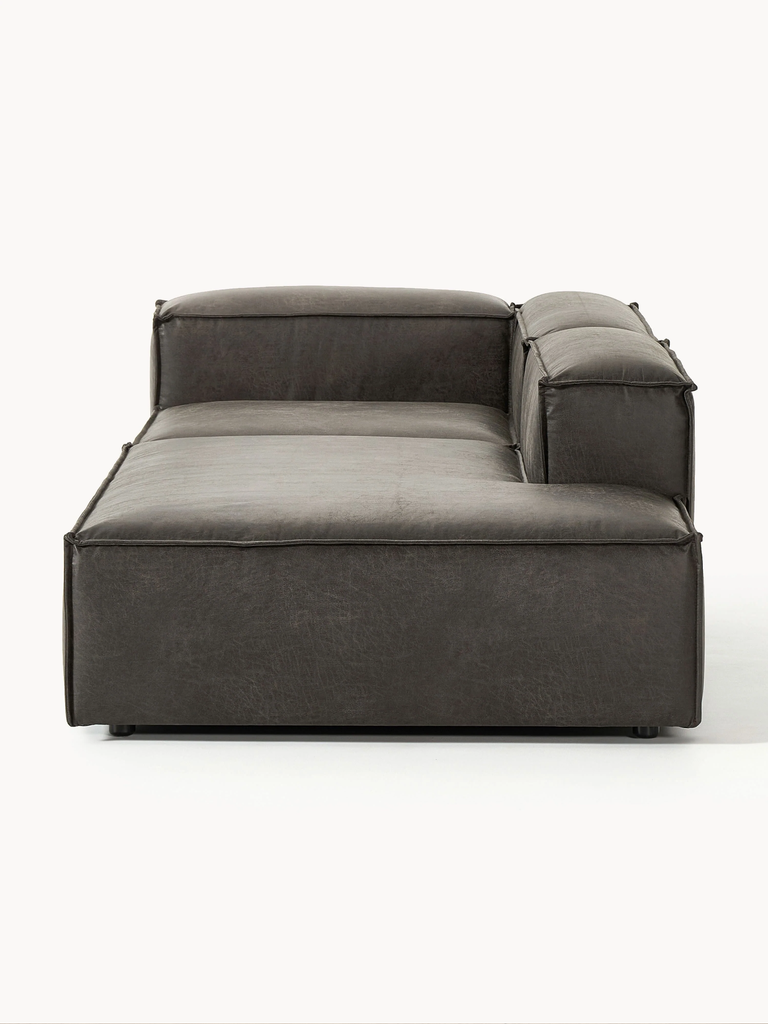 Ghế Sofa Lounge Nhung Tăm Băng Dài