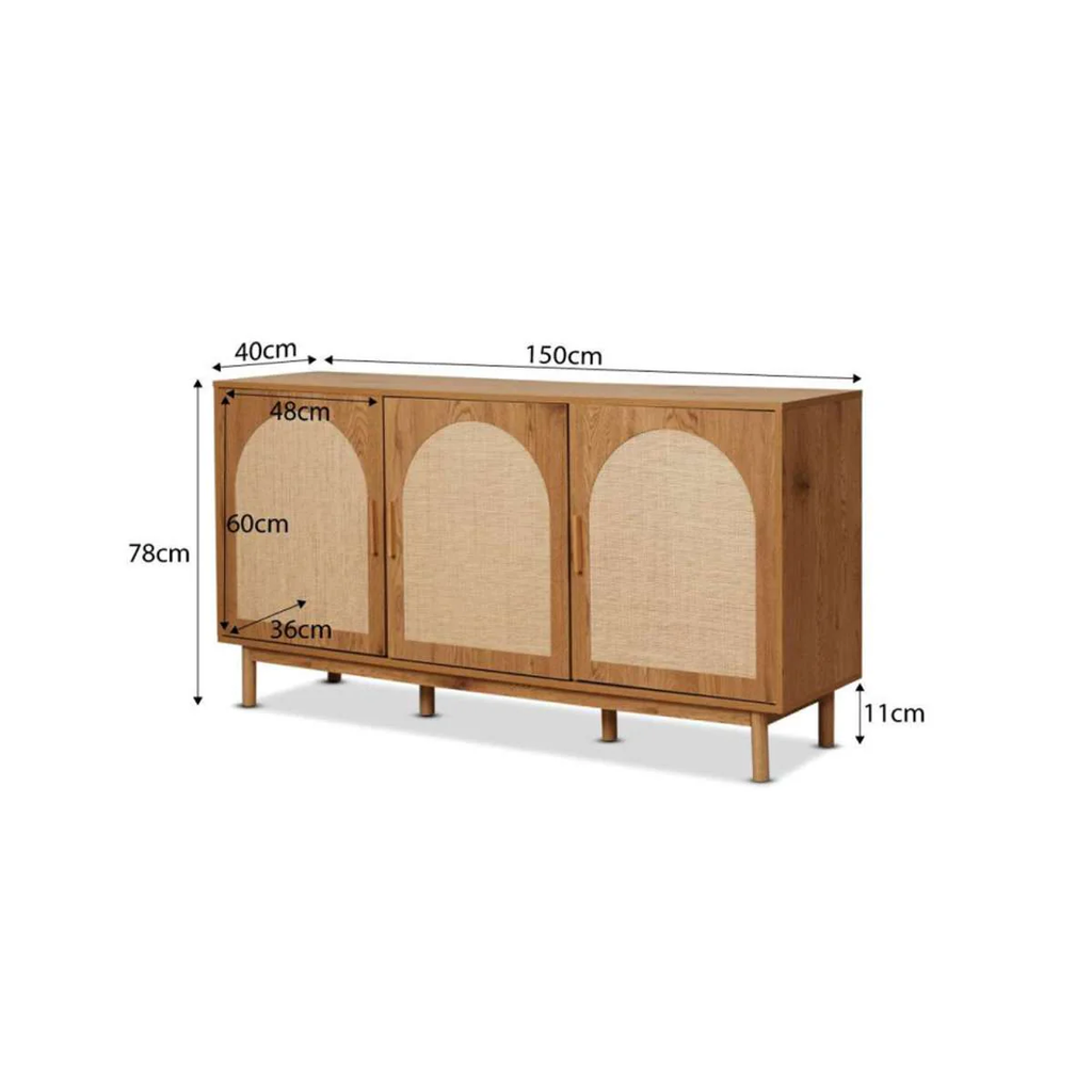 Tủ Console Trang Trí Phong Cách Mid Century