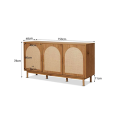 Tủ Console Trang Trí Phong Cách Mid Century