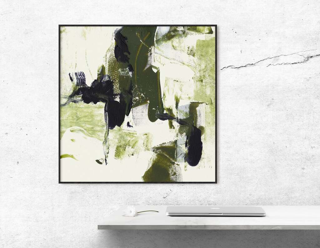 Tranh Trừu Tượng Olive Green Painting Đương Đại