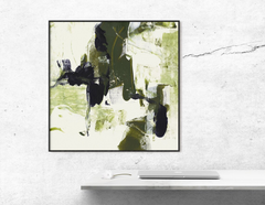 Tranh Trừu Tượng Olive Green Painting Đương Đại