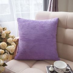 Vỏ Gối Tựa Lưng Nhung Sọc Sang Trọng